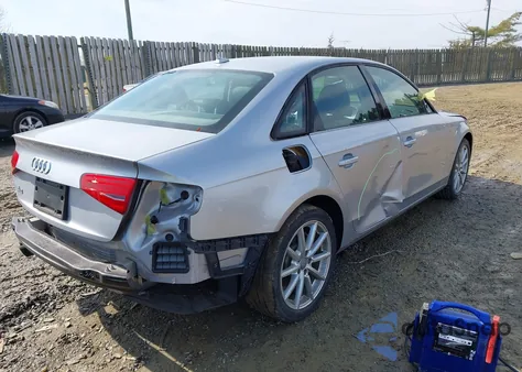 2015 Audi A4 2.0T Premium z USA, uszkodzony, nr VIN WAUAFAFLXFN036037